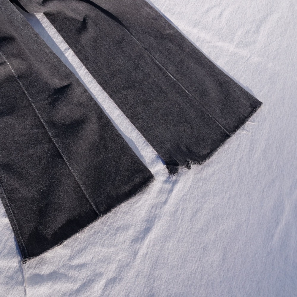 Y2K does 70s‎ Chloé grey 100% cotton made in France bootcut mid rise jeans - Picture 8 of 9